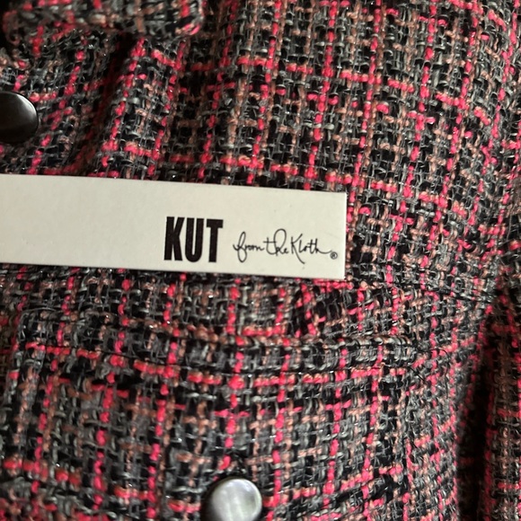 ‘Kut from the Kloth’ Pink Tweed Jacket - Picture 7 of 12